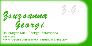 zsuzsanna georgi business card